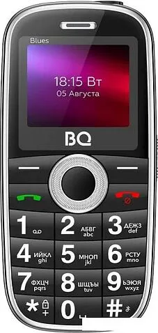 Кнопочный телефон BQ BQ-1867 Blues (черный)