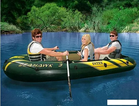 Гребная лодка Intex Seahawk 300 Set