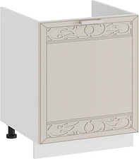Шкаф напольный Трия Долорес 1Н5М (белый/крем)