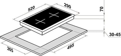 Варочная панель HOMSair HIC32SWH