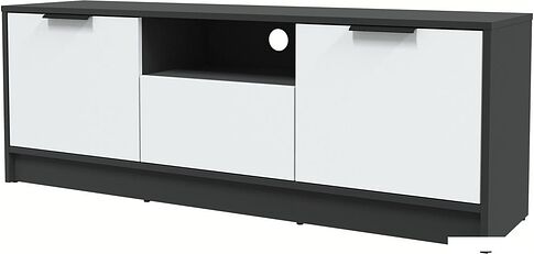 Тумба Интерлиния ТВ Концепт КТ-ТВ3-50 (белый платинум/антрацит)