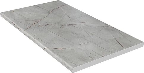 Готовая кухня Интерлиния Мила Gloss 2.55-ПМ3 (белый/белый/серый каспий)