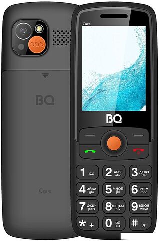 Кнопочный телефон BQ 2459 Care (черный)