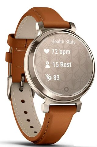 Умные часы Garmin Lily 2 Classic (кремовое золото/коричневый)