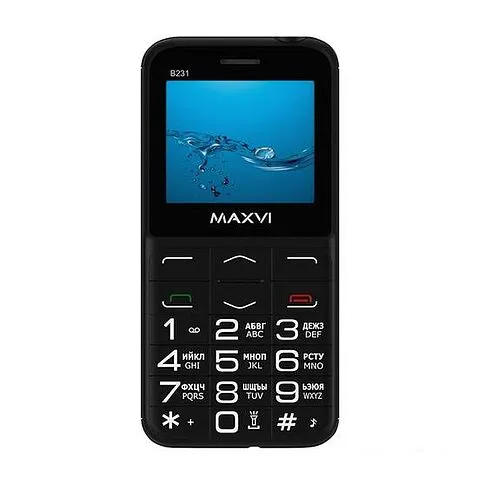 Кнопочный телефон Maxvi B231 (черный)