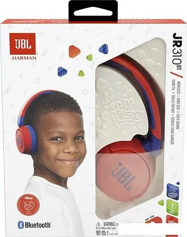 Наушники JBL JR310BT (красный/синий)