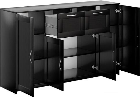 Тумба Mio Tesoro Сириус 4 двери и 2 ящика 156x95 2.02.03.300.5 (дуб венге)