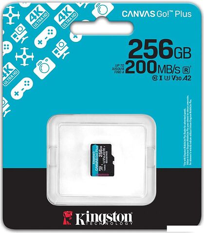 Карта памяти Kingston Canvas Go! microSDXC 256GB SDCG4/256GBSP