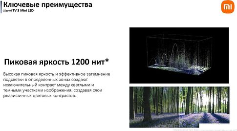 MiniLED телевизор Xiaomi TV S Mini LED 55" 2025 (международная версия)