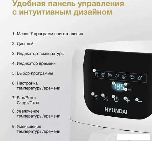 Аэрогриль Hyundai HYF-3554