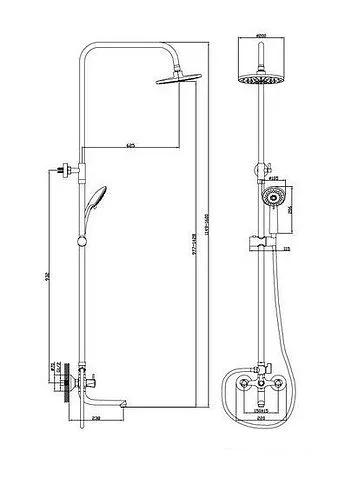 Душевая система  Diadonna D80-335353