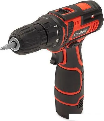Дрель-шуруповерт StarWind DS-10-12H-2 KWCD1909 (с 2-мя АКБ, кейс)