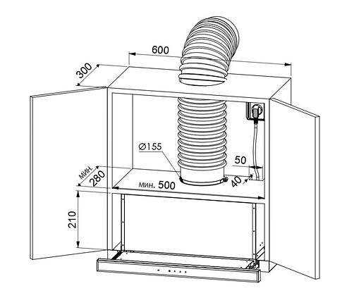 Кухонная вытяжка ZUGEL ZHT652GX