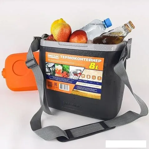 Термобокс BIOSTAL CB-8G-P 8л (черный/оранжевый)