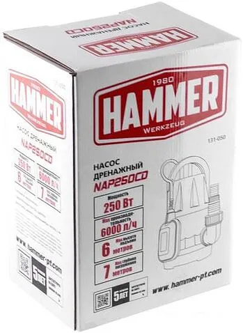 Дренажный насос Hammer NAP250CD