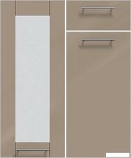 Кухонный модуль Интерлиния Мила Пластик 2.0 Б (зефирный/зефирный/кастилло темный) Кухонный модуль Интерлиния Мила Пластик 2.0 Б (зефирный/зефирный/кастилло темный)