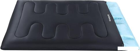 Спальный мешок Sundays ZC-SB017 с двумя подушками (черный/синий)