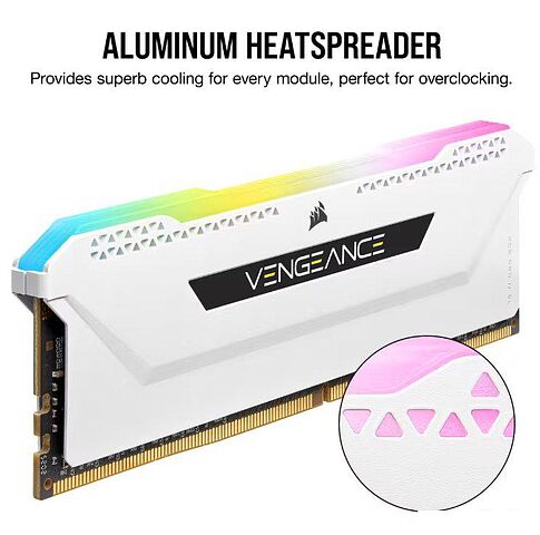 Оперативная память Corsair Vengeance RGB PRO SL 2x8ГБ DDR4 3600 МГц CMH16GX4M2D3600C18W