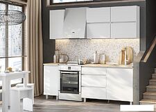 Готовая кухня Mio Tesoro Токио 1.6 (белый текстурный/дуб сонома) Готовая кухня Mio Tesoro Токио 1.6 (белый текстурный/дуб сонома)