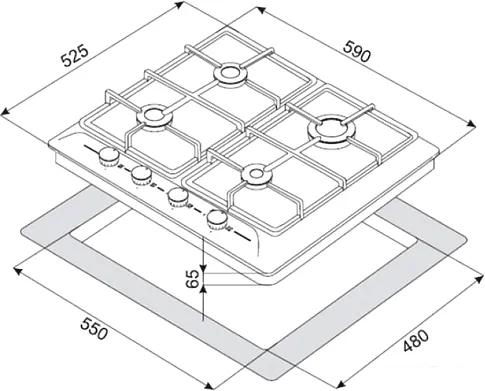 Варочная панель ZorG Technology BP5 FD IX