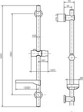 Душевая штанга Fashun A8002