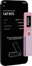 Аппаратный криптокошелек Ledger Nano S Plus (пастельный розовый)