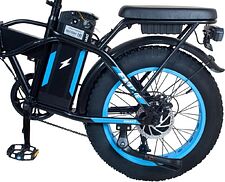 Электровелосипед Minako F10 Lite 2025 (черный/синий)