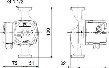 Насос Grundfos UPS 25-40 130
