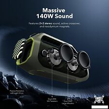 Беспроводная колонка Anker Soundcore Boom 2 Plus (зеленый) Беспроводная колонка Anker Soundcore Boom 2 Plus (зеленый)