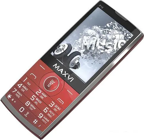 Кнопочный телефон Maxvi B6ds (красный)