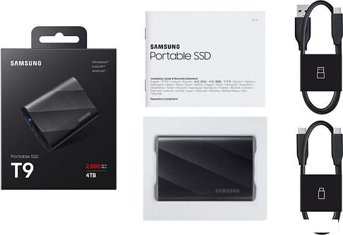 Внешний накопитель Samsung T9 4TB (черный)