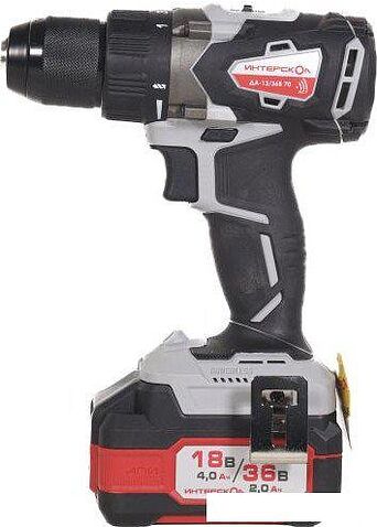 Дрель-шуруповерт Интерскол ДА-13/36В 70 814.2.2.70 (с 2-мя АКБ, кейс)