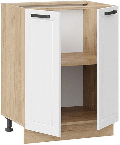 Шкаф напольный Трия Лорас 1Н6 (дуб крафт золотой/холст белый)