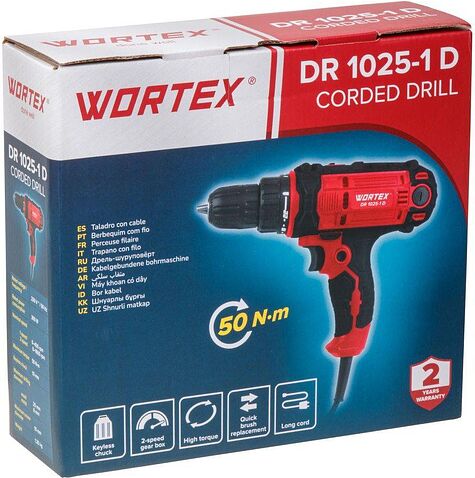 Дрель-шуруповерт Wortex DR 1025-1 D 1318793