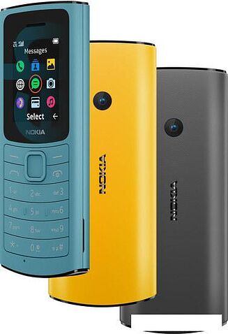 Кнопочный телефон Nokia 110 4G Dual SIM (бирюзовый)