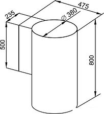 Кухонная вытяжка KUPPERSBERG WL-Tuba B