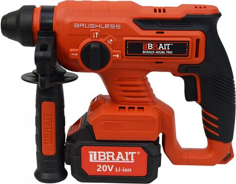 Перфоратор Brait BCRH22-4DUBL PRO (с 2-мя АКБ, кейс)