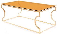 Журнальный столик Signal Kenzo A (дымчатый янтарь/золотой)