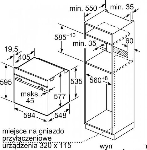 Электрический духовой шкаф Siemens iQ700 HB734G2B1