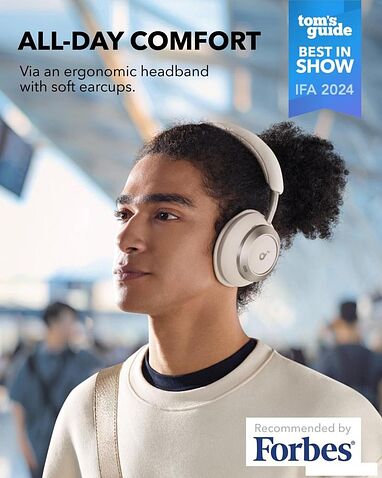 Наушники Anker Soundcore Space One Pro (бежевый)