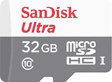 Карта памяти SanDisk Ultra microSDHC SDSQUNR-032G-GN3MA 32GB (с адаптером) Карта памяти SanDisk Ultra microSDHC SDSQUNR-032G-GN3MA 32GB (с адаптером)