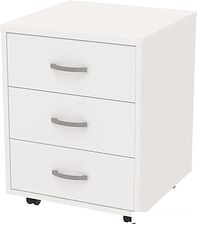 Тумба Seven Dreams Выкатная 3 ящика SD-250 (белый)