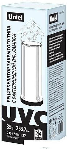 Бактерицидный рециркулятор Uniel UDG-T30A UVCB (белый/черный)