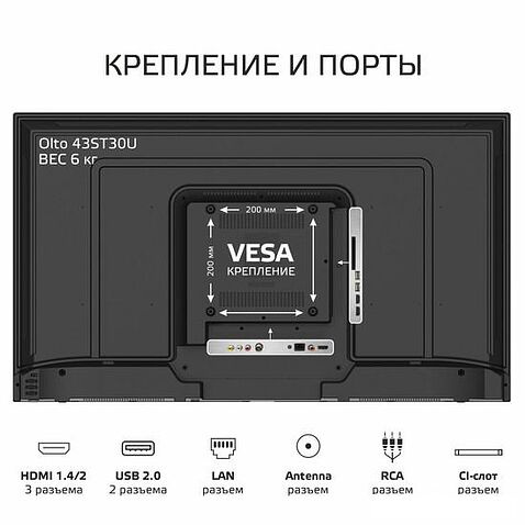 Телевизор Olto 43ST30U