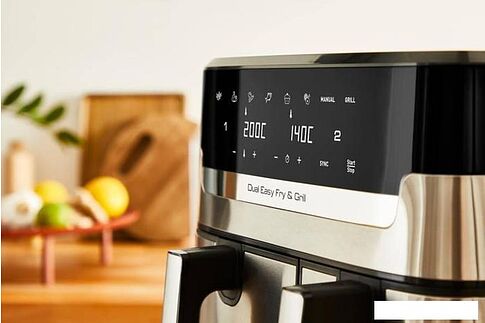 Аэрофритюрница Tefal Dual Easy Fry & Grill EY905D