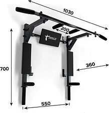 Турник с брусьями Absolute Champion Атлант с узким хватом АЧ 11851 (черный/черные ручки)