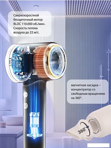 Фен Vivaris VB H8P (розовый)