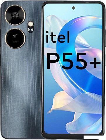 Смартфон Itel P55+ 8GB/256GB (черный)