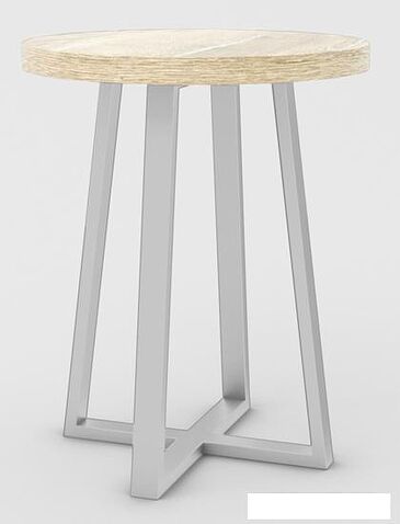 Журнальный столик Hype Mebel Челси 40x40 (белый/древесина белая) Журнальный столик Hype Mebel Челси 40x40 (белый/древесина белая)