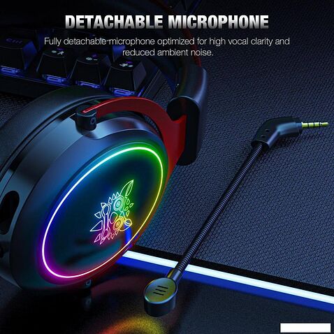 Наушники Onikuma X10 (черный/красный)